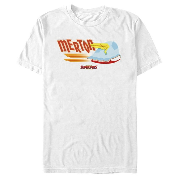 Men's DC League of Super-Pets Merton Wing Shell Graphic Tee White 3X Large