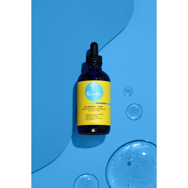 CURLS Blueberry & Mint Hair and Scalp Strengthening Oil, 4 oz photo 5