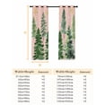 thumbnail image 6 of Fsddascl Pink Christmas Tree Blackout Curtains for Bedroom/Living Room, Thermal Insulated Kitchen Curtains, Winter Watercolor Gold Snowflakes Grommet Darkening Window Treatment Drapes 27.5"x39"x2, 6 of 6