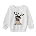 thumbnail image 1 of Atuendo para padres e hijos, camisetas de manga larga con estampado navideño y cuello redondo, pulóver, sudaderas para mamá a juego con la familia Fridja  nalpqowj843, 1 of 4