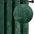 thumbnail image 2 of SMILETIME Crushed Velvet Curtains with Grommets Luxurious Thermal Insulated Soundproof Drapes for Dining Room Soft and Durable Light-Filtering Window Treatments, 2 Panels, 2 of 6