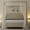 Multicolor, variant on Towallmark Upholstered Canopy Bed Frame Full Size with headboard, Button Tufted, Nailhead Trim Design, No Box Spring Required, Beige