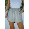 thumbnail image 4 of ABPHQTO Shorts de cintura alta con volantes y bolsillos para mujer, 4 of 5