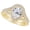 Yellow Gold, variant on 1 Carat (ctw) Platinum Pear Cut LAB GROWN Diamond Engagement Ring Pear Shape Halo Diamond Wedding Bridal Set (Color D-E Clarity VS1-VS2)