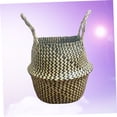 thumbnail image 4 of Homoyoyo Cesta Decorativa Y Funcional De Almacenamiento Tejido Color Verde Oliva, 4 of 6