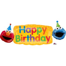 Personalized Sesame Street Elmo And Cookie Monster Kids Birthday