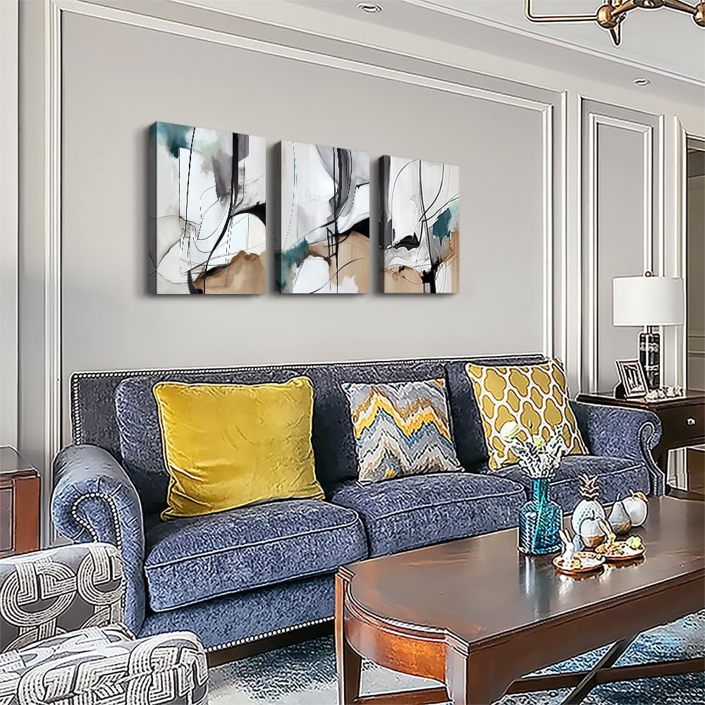 Canvas Wall Art For Living Room Wall Decor For Bedroom Modern Family Canvas Art Office Decor Abstract Wall Paintings Pictures Artwork Ready To Hang Room Home Decorations 12" X 16" 3 Piece