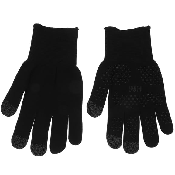 HONMEET Mens Touchscreen Compatible Gloves Black 1 Pair 8.3x3.9x0.1in