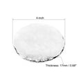 thumbnail image 2 of Uxcell 4'' Hook and Loop Polishing Pads Wool  White 2 Pack, 2 of 7
