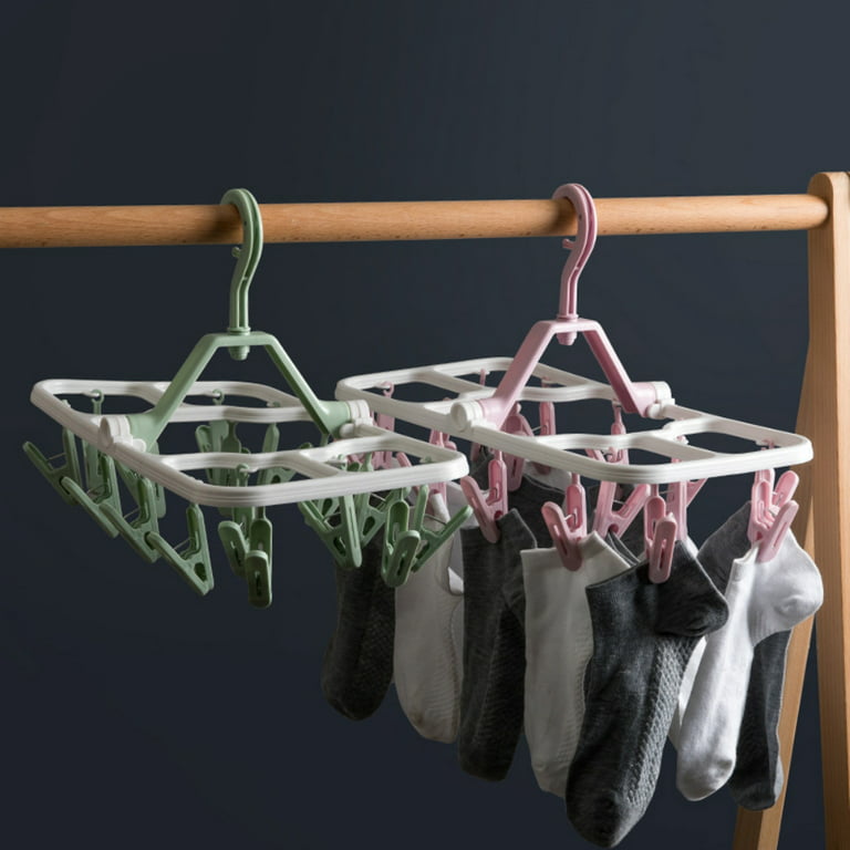 Wall Mounted Underwear Bra Socks Drying Hanger Foldable Hanger