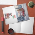 thumbnail image 4 of Santa is Coming Pitbull Merry Christmas Xmas Noel Truck Tree 7x5in Folded Greeting Card Terrier Dog Lover Single Note Card with Envelope - 02023, 4 of 5