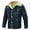 Dark Blue, variant on Mens Denim Jacket Lined Casual Button Down Jean Trucker Coat with Pockets for Everyday Wear and Outdoor Activities