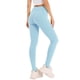 thumbnail image 3 of Inspire Chic Leggings de Algodón para Mujeres con Cintura Elástica, Pantalones de Yoga Suaves para Navidad, Medias con Espolones XS Azul Claro, 3 of 6