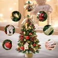 thumbnail image 5 of Risehigh Mini Christmas Trees with Lights and Ornament 24'' Christmas Decoration Indoor Outdoor, 5 of 9