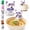 Cat, variant on Clip-On Mini Fan for Cup and Bowl, Cute Animal Food Cooling Fan, 3 Speeds & Rechargeable, Portable Mug Cooler for Soup Noodles Coffee Food Daily Meal