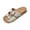 Beige, variant on HTHLVMD Slip‑On Summer Footwear, Non‑Slip Beach Slippers, Unisex Cork Footbed Slide Sandal, Arch Support Summer Outdoor Sandals With Adjustable Buckle for Women and Men, Purple 7