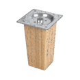 thumbnail image 1 of Set Of 4 Wooden Oak Furniture Square Legs, 1 of 4