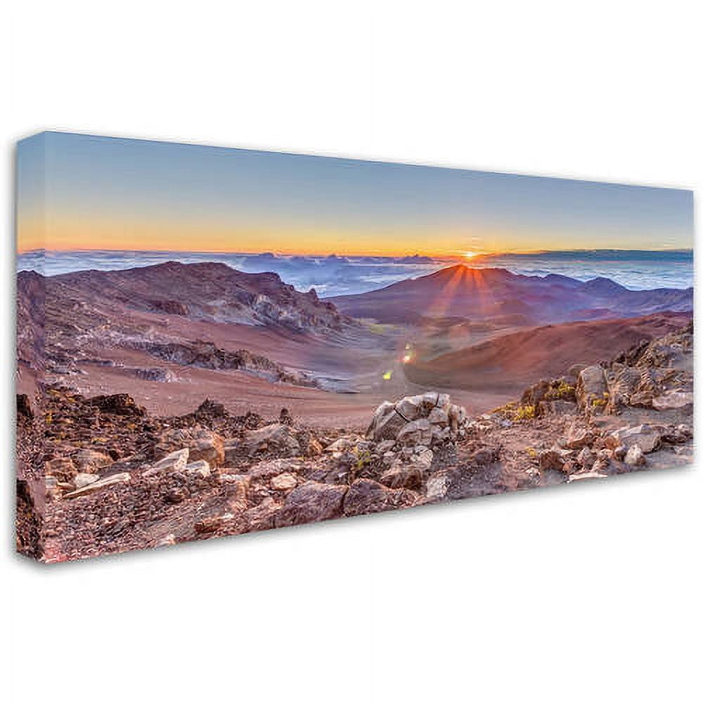 Trademark Fine Art 'Haleakala Sunrise' Canvas Art by Pierre Leclerc