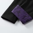 thumbnail image 6 of AZoiNM Men's Embroidered Long Sleeve Casual Shirt Loose Fit Button Down Polyester Top, 6 of 7