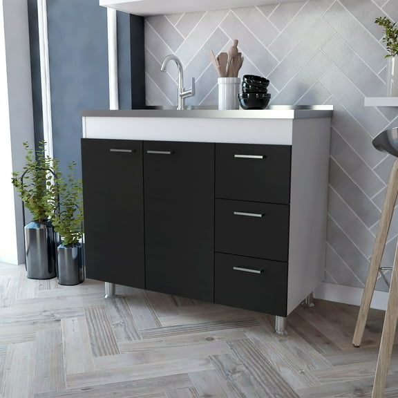 Boahaus Halonen Base Cabinet (White)