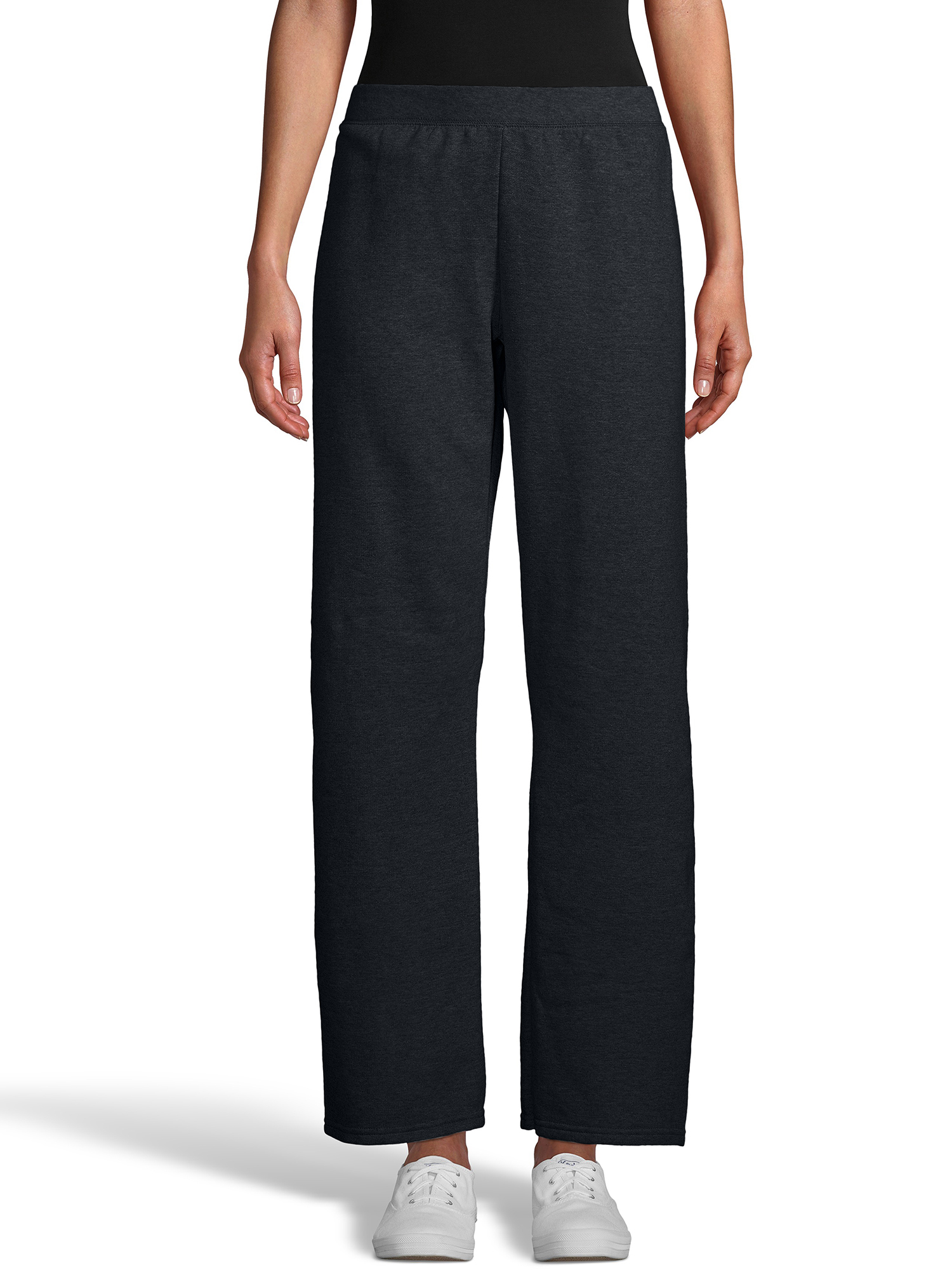 Hanes ComfortSoft EcoSmart Women's Open Bottom Fleece Sweatpants, Sizes S-XXL and Petite - image 3 of 5