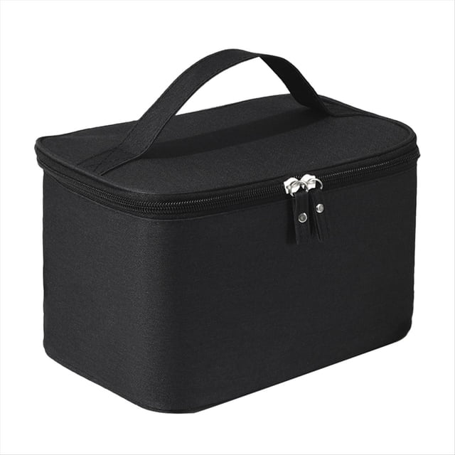 para Hombre, Bolsa de Maquillaje Impermeable de Tela Oxford para Viaje Fuera del Hogar, Bolsa de Almacenamiento de Cosméticos para Mujer, Color Negro