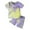 Purple, variant on Gubotare Girls Sets 2 Piece Outfits Girls 2 Piece Outfit Ruffle Trim Tee Top with Paperbag Waist Shorts Set (Blue,2-3 Years)