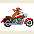 thumbnail image 3 of CafePress - Dachshund On Motorcycle T Shirt - Men's Classic Graphic T-Shirt, 3 of 4