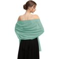 thumbnail image 2 of ORUYROP Châle Foulard Enveloppements Doux Chiffon Dentelle Pashmina pour Robes de Soirée pour occasions Formelles, 2 of 7