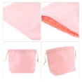 thumbnail image 3 of Bolsa de maquillaje pequeña con cordón para mujeres Unique Bargains para actividades al aire libre, viajes y vacaciones, color rosa-M, 3 of 3