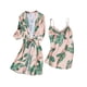 thumbnail image 1 of Conjunto de lencería de dos piezas para mujer, picardías de tentación con estampado de satén de seda, ropa interior, camisola, camisón + camisón, traje Fridja nalpqowj42609, 1 of 1