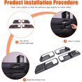 thumbnail image 3 of TINKI Inner Door Handle Bowl Cover Trim Compatible with Toyota Land Cruiser Prado 250 J250 LC250 2024 2025,  Interior Accessories 4Pcs, 3 of 7