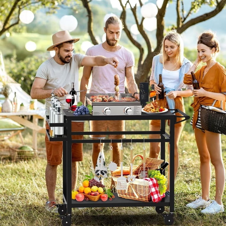 SEMOPRUS Grill Table, 32"x20" Outdoor Prep Cart photo 6