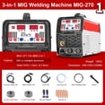 thumbnail image 1 of Portable Intelligent MIG Welder,MIG Welding Machine MIG/TIG/MMA 3 IN 1,Multifunction Inverter , Mild Steel, 1 of 6