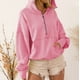 thumbnail image 3 of Chaqueta con capucha y cordón con media cremallera, informal para mujer, chaqueta con capucha y media cremallera para mujer, sudaderas informales con media cremallera para mujer, precio inmejorable, 3 of 6