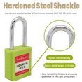 thumbnail image 4 of Unity Safety Lockout Tagout Keyed Alike Padlock 1-1/2''(40mm) for Electrical, Machines, Pluming, Circuit Breaker Lockout Locks (10 Pack), 4 of 6