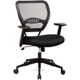 thumbnail image 1 of SPACE Air Grid Mid-Back Swivel Chair, Black, 20-1/2 x 19-1/2 x 42h, 1 of 5