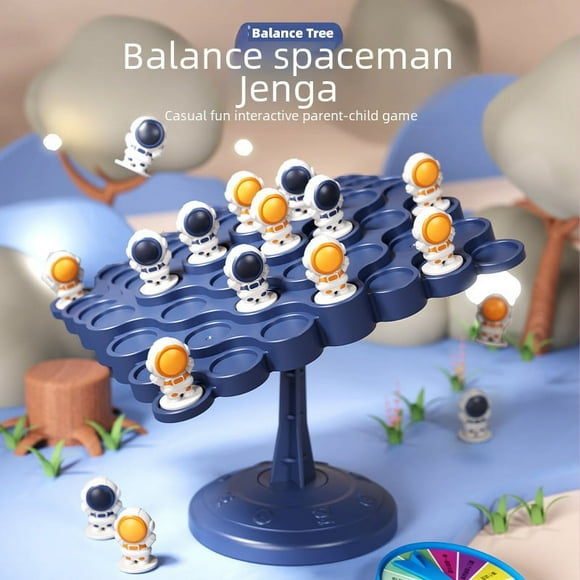 Juego de mesa Balance Spaceman, rompecabezas de árbol de equilibrio de astronauta Jengle, interacción entre padres e hijos, juguetes para niños