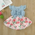 thumbnail image 2 of Infant Baby Girl Clothes Baby Girl Sleeveless Dress Baby Girl Floral Dress Casual Dress Baby Girl Summer Dress 9-12 Months, 2 of 5