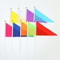thumbnail image 5 of HCTSHG Pennant Flags, 20PCS Small Mini Hand Held Solid Color Flags on Sticks, for DIY Graffiti, Party Events, School Celebrations, Kids Birthday and Sports Clubs, 5 of 9