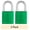 Green, variant on Brinks 38mm Purple Anodized Aluminum Solid Body Padlock with 1in Shackle
