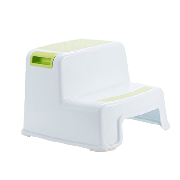 Matsuzay Taburete con escalón elegante: construcción duradera y fácil de limpiar Taburete con escalón espacioso para niños Taburetes con Conjuntos de muebles de dormitorio Verde