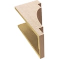 thumbnail image 6 of 10"W x 10"D x 20"H Wide Mediterranean Rough Cedar Woodgrain TimberThane Corbel, Primed Tan, 6 of 6