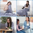 thumbnail image 6 of Aship Cooling Blanket Throw, Japanese Arc-Chill Cool Fiber Q-Max>0.5 Lightweight Skin-Friendly Double-Sided Summer Blankets for Beds - Blue 51"x 67", 6 of 7