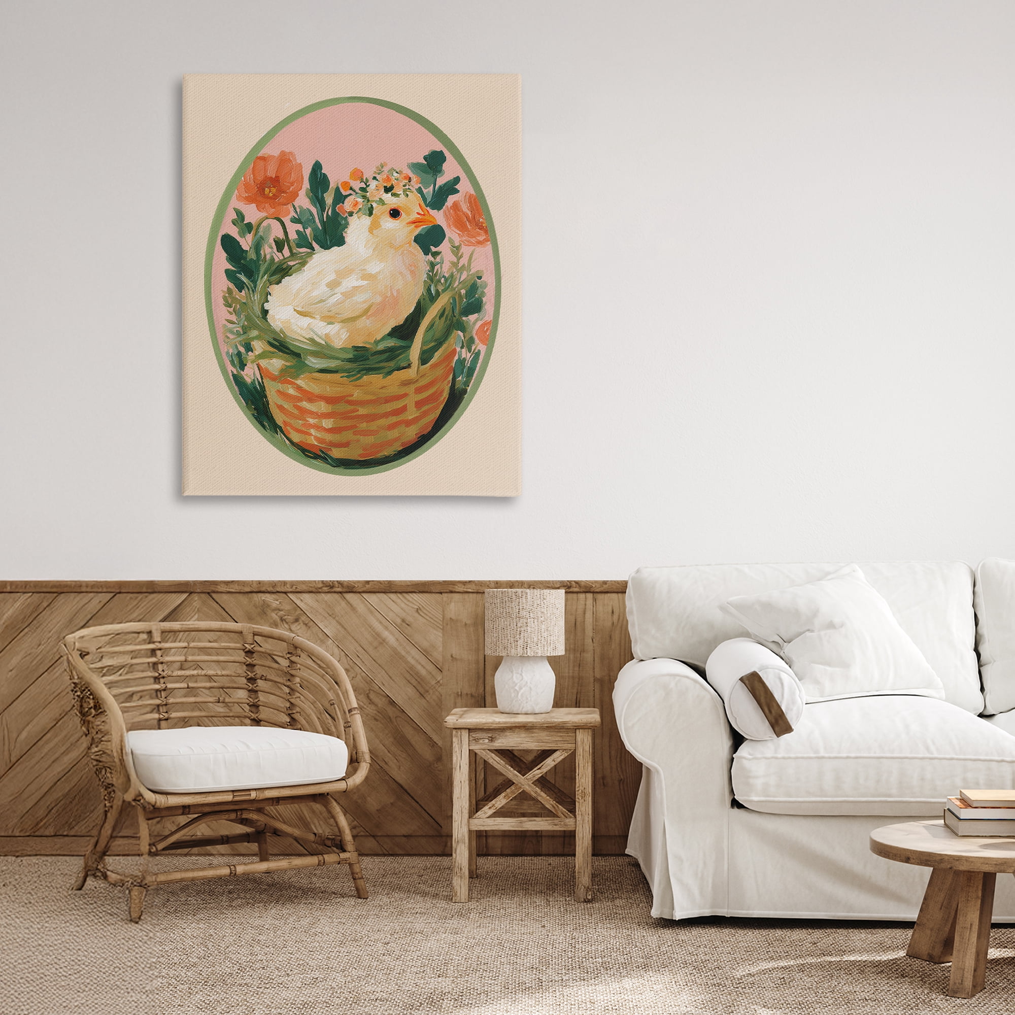 Stupell Industries Bloom Nest Chick Canvas Wall Art, design by Yen