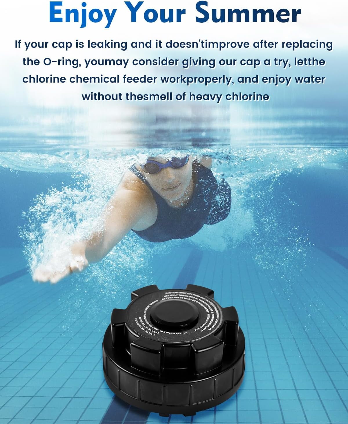 ABPETE Chlorinator Cover Compatible with Hayward Cl200 CL220 Automatic Chlorinator Feeder, ABS Material, Long Service Life, with The Chlorinator to Ensure no Leakage, Easy to Install(Black)
