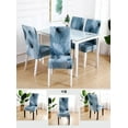 thumbnail image 2 of Dining Room Chair Covers Set of 6,Printed Pattern Parsons Chair Slipcovers Removable Washable Kitchen Seat Dining Chairs Protector Cover for Home or Party, 2 of 6