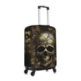 thumbnail image 3 of Picia Vintage Gold Leaf Skull Luggage Protector Cover Thicken Suitcase Protector Cover Fit 18-32 Inch Luggage-X-Large, 3 of 9