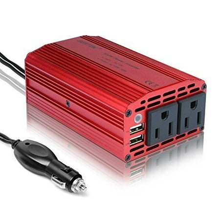 300w Inverter - BESTEK 300W Power Inverter DC 12V to 110V AC Car Inverter with 3.1A Dual USB Car Adapter