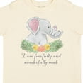 thumbnail image 4 of Inktastic I Am Fearfully and Wonderfully Made Cute Elephants Boys or Girls Toddler T-Shirt, 4 of 5